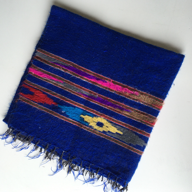 BLANKET (Throw), Blue Mexican